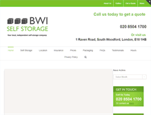 Tablet Screenshot of bwiselfstorage.co.uk